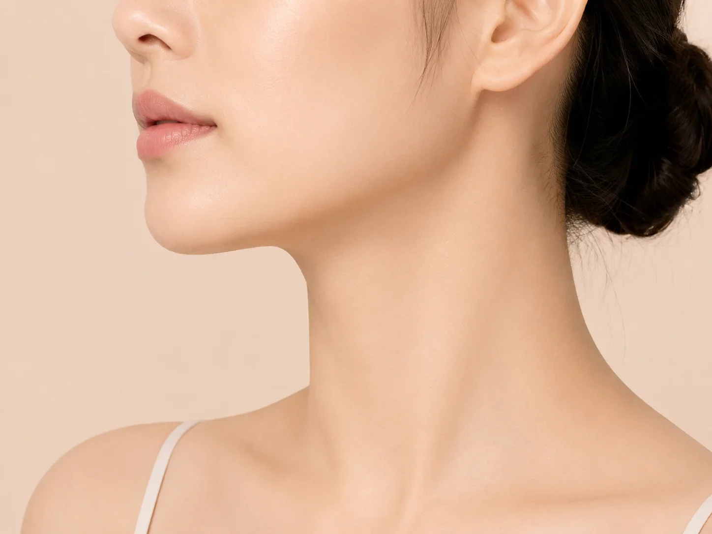 턱선·목